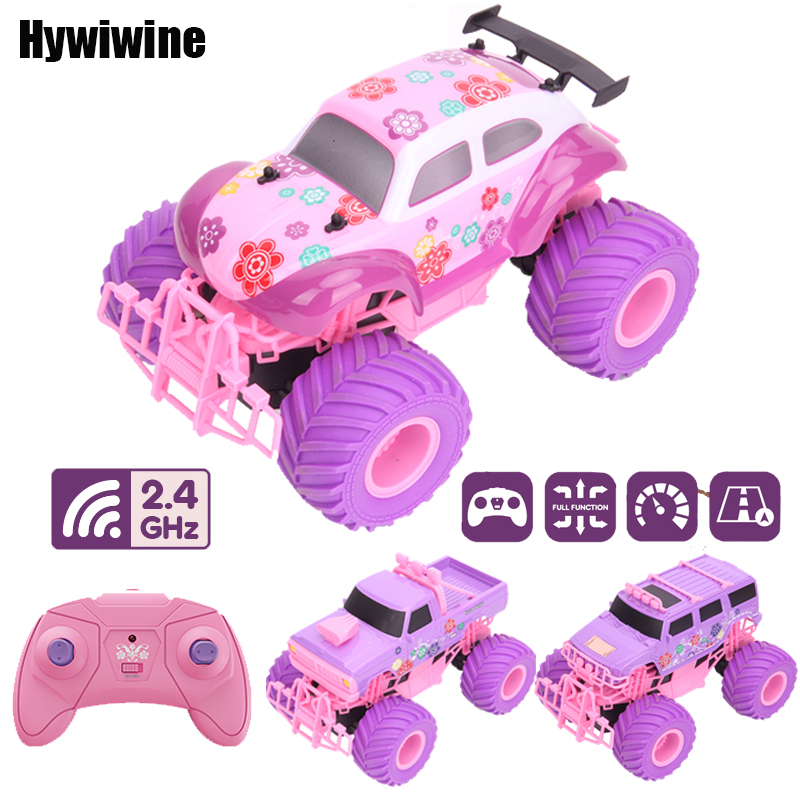 Kids Toys Xmas - Pink RC Car Electric Drive Off-Road