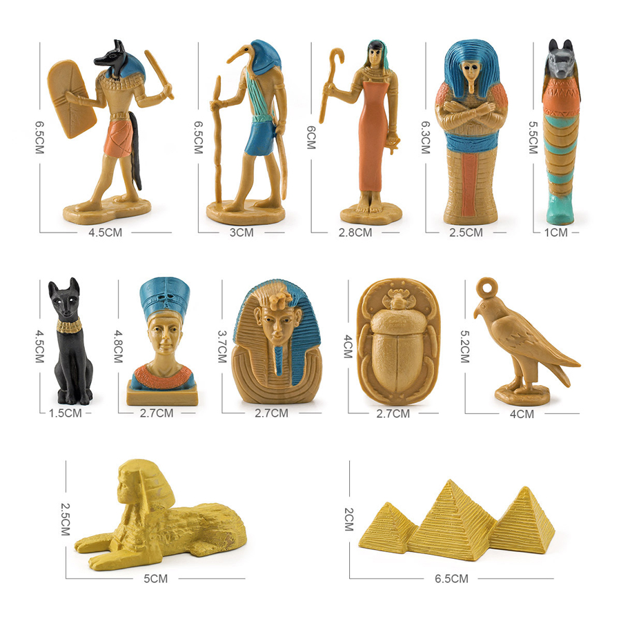 Kids Toys Reviews - 12Pcs Ancient Egypt Figurine People Miniature