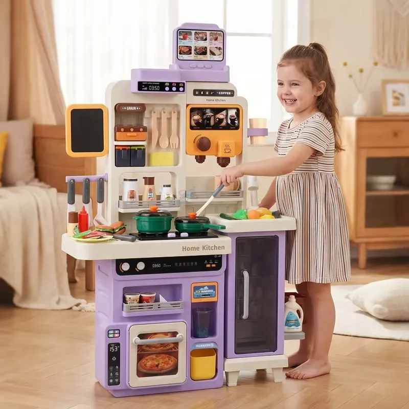 90cm Large Pretend Play Kitche - Kids Toys Kitchen Set 评论和价格