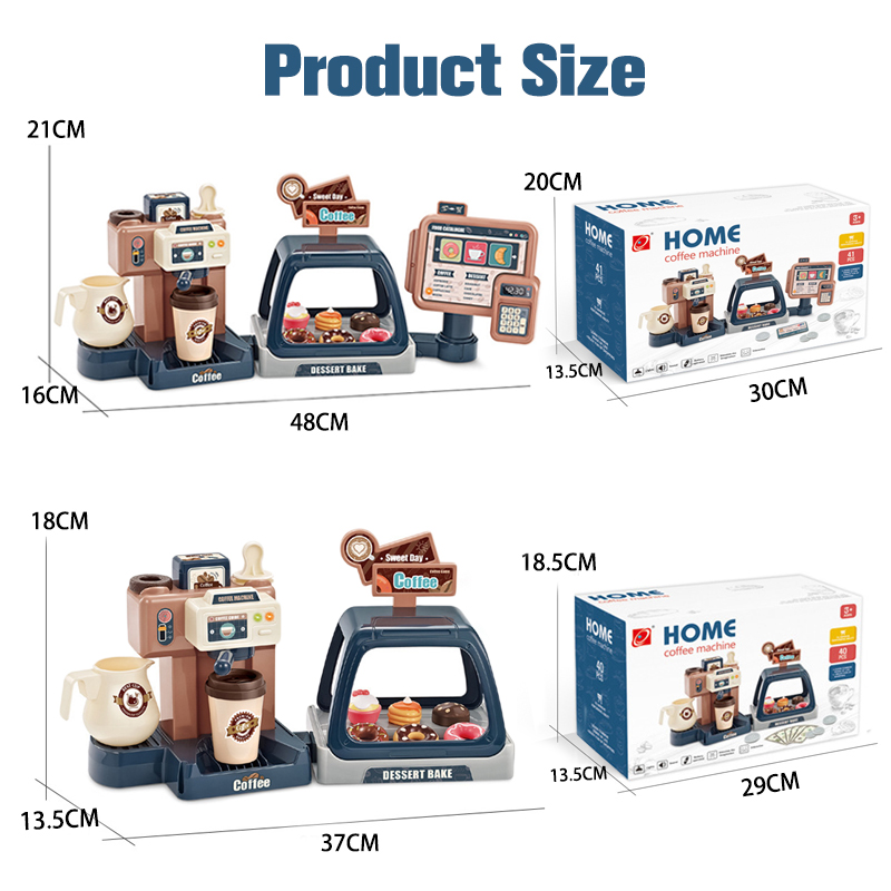 3 In 1 Coffee Machine Toy Set  - Toy Cash Register 评论和价格