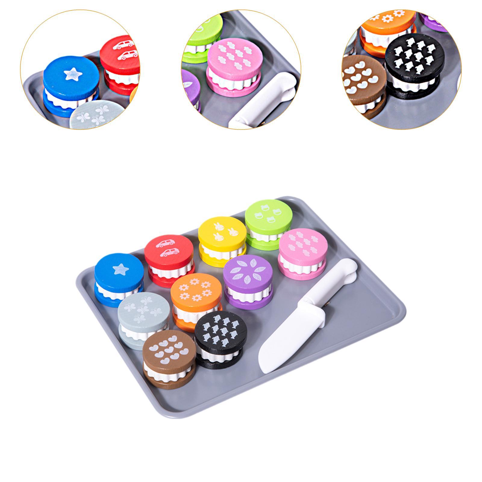 Wooden Toy Food Cookie Playset - Kids Toys Kitchen Set 评论和价格