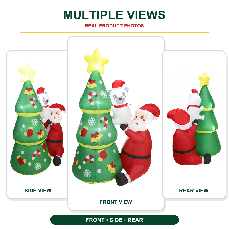 6FT Christmas Inflatable Santa - Kids Yard Toys 评论和价格