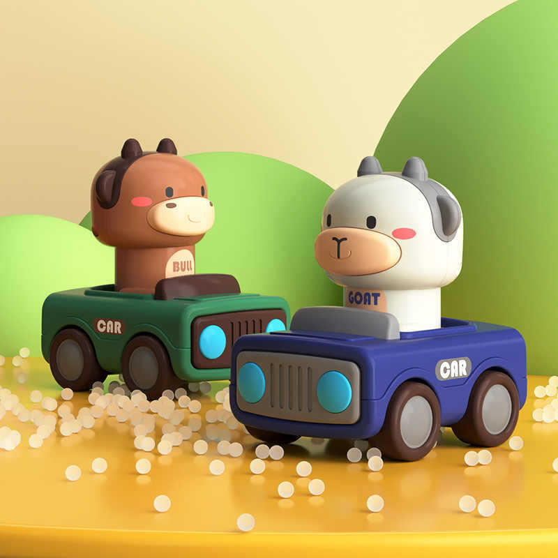 Animal Push and Go Car Toy, Du - Kids Toys 3 Year Old 评论和价格