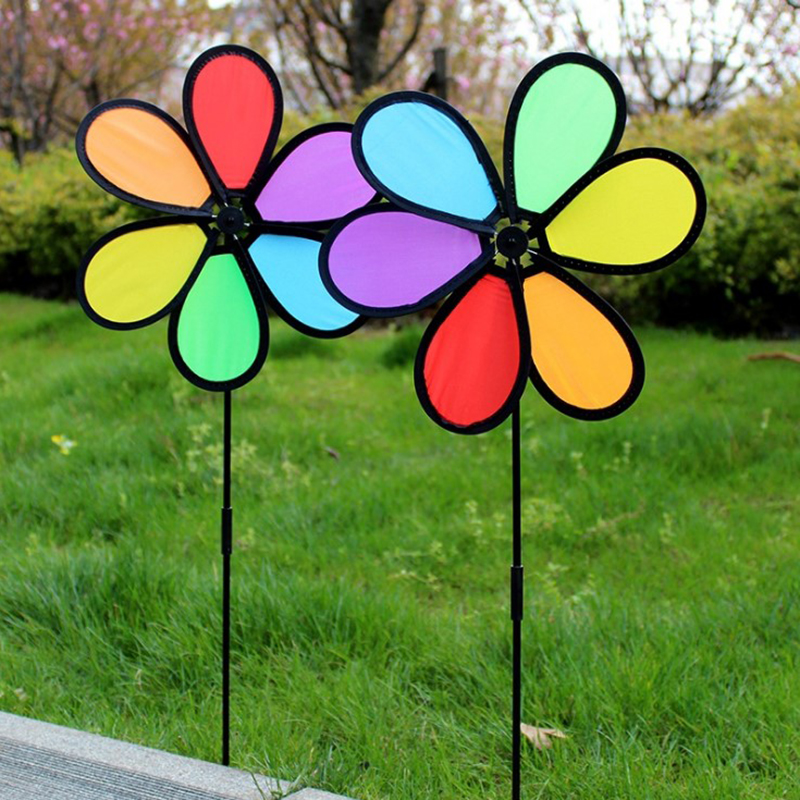 【M】1PC Colorful Windmill Wind  - Kids Yard Toys 评论和价格