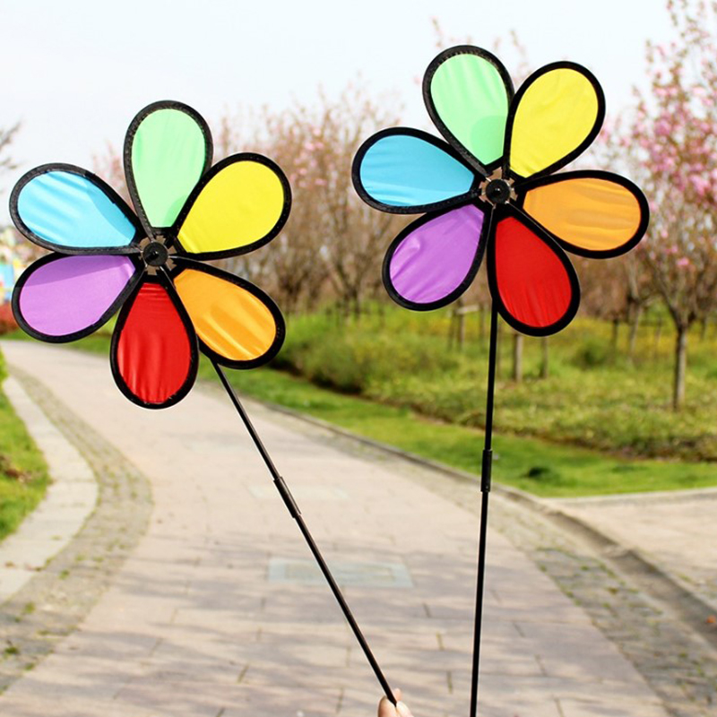 【M】1PC Colorful Windmill Wind  - Kids Yard Toys 评论和价格