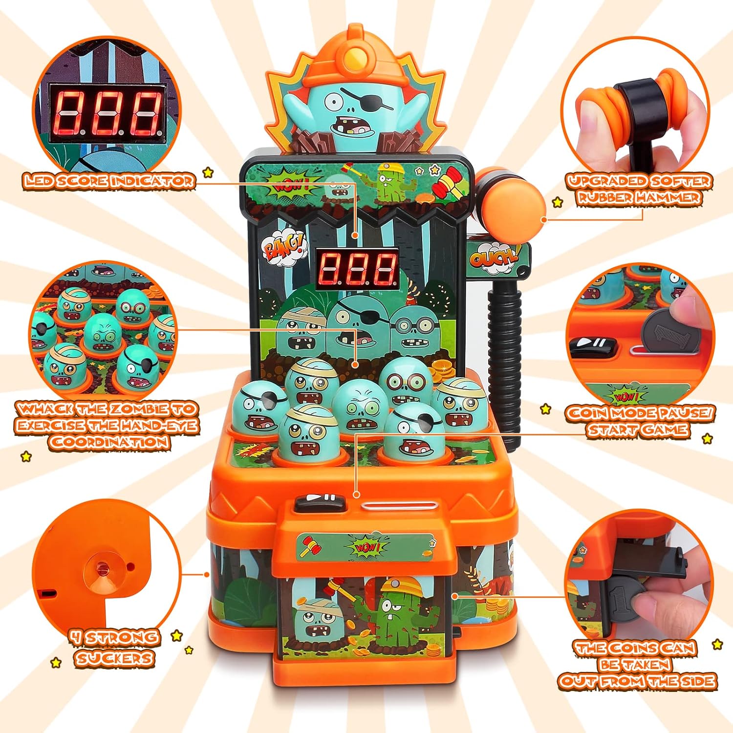 Zombies Whack Game Toys for Ki - Kids Zombie Toys 评论和价格