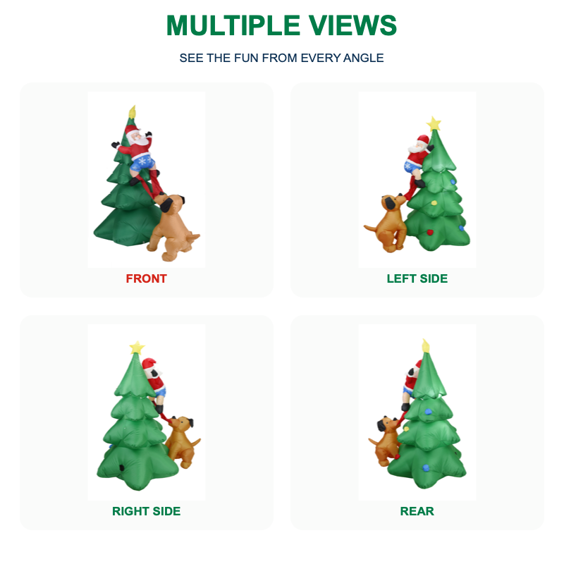 6FT Christmas Inflatable Dog C - Kids Yard Toys 评论和价格