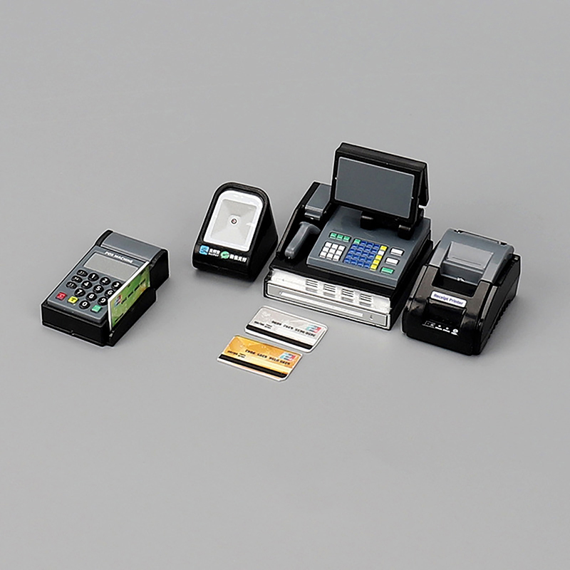 1 Set 1/12 Doll House Mini Sup - Toy Cash Register 评论和价格
