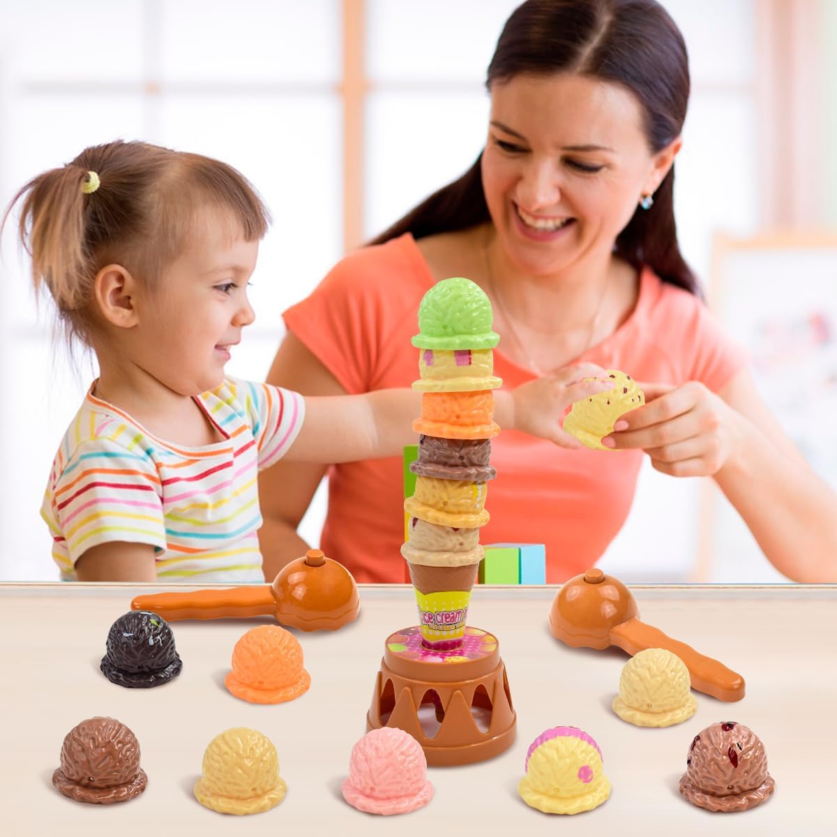 Children's Ice Cream Stacking  - Kids Toys Kitchen Set 评论和价格