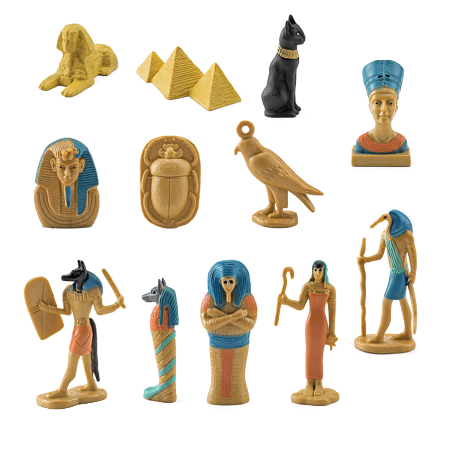 12Pcs Ancient Egypt Figurine P - Kids Toys Reviews 评论和价格
