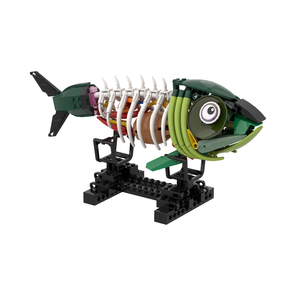 MOC Zombie Fish Model Building - Kids Zombie Toys 评论和价格